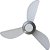 Ventilador de Teto Ventisol Mistral 3 Pás Branco/Cinza Bivolt [F002] - Imagem 2