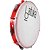 Pandeiro 10" Batuka Pele Leitosa Luen Vermelho [F002] - Imagem 1