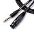 Cabo De Microfone Ninja Hg 0,20 Mm Conector P10/xlr Femea 25ft 7,62 Metros Preto [F083] - Imagem 1