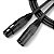 Cabo Para Microfone Xlr Macho / Xlr Femea Ninja Lw 25ft 7,62 Metros Preto [F083] - Imagem 1
