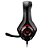 Headset Gamer Warrior Rama Usb+p3+p2 Led Ph219 Vermelho E Preto [F083] - Imagem 1