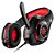 Headset Gamer Warrior Rama Usb+p3+p2 Led Ph219 Vermelho E Preto [F083] - Imagem 3