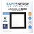Luminária Quadrada 30x30cm De Embutir 25w Jet Black 3000k - Se-240.1613 [F083] - Imagem 2