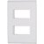 Placa 2 Postos Afastadas Vertical 4x2 Liz Branca Tramontina 57106006 [F083] - Imagem 1