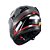 Capacete Texx Escamot Gladiator V3 Makan Cinz Verm 58 [F016] - Imagem 4