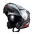 Capacete Texx Escamot Gladiator V3 Makan Cinz Verm 58 [F016] - Imagem 9
