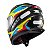 Capacete Texx Fechado Hawk Ride Azul Verd Verm Pret 58 [F016] - Imagem 4