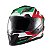 Capacete Texx Fechado Hawk Ride Verd Verm Branc Pret 56 [F016] - Imagem 6