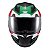 Capacete Texx Fechado Hawk Ride Verd Verm Branc Pret 56 [F016] - Imagem 2