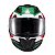 Capacete Texx Fechado Hawk Ride Verd Verm Branc Pret 56 [F016] - Imagem 1