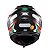 Capacete Texx Fechado Hawk Ride Verd Verm Branc Pret 56 [F016] - Imagem 5