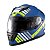 Capacete Texx Fechado Wing Grid Azul Verd Branc 56 [F016] - Imagem 5