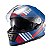 Capacete Texx Fechado Wing Grid Azul Verm Branc 56 [F016] - Imagem 7