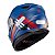 Capacete Texx Fechado Wing Grid Azul Verm Branc 58 [F016] - Imagem 4