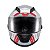 Capacete Texx Fechado Wing Grid Chumb Verm Branc 58 [F016] - Imagem 1