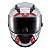 Capacete Texx Fechado Wing Grid Chumb Verm Branc 60 [F016] - Imagem 2