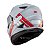 Capacete Texx Fechado Wing Grid Chumb Verm Branc 62 [F016] - Imagem 4