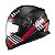 Capacete Texx Fechado Wing Grid Pret Verm Branc 58 [F016] - Imagem 3