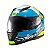 Capacete Texx Fechado Wing Superstar Azul Verd Branc 58 [F016] - Imagem 6