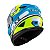 Capacete Texx Fechado Wing Superstar Azul Verd Branc 60 [F016] - Imagem 4
