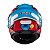 Capacete Texx Fechado Wing Superstar Azul Verm Branc 56 [F016] - Imagem 5