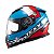 Capacete Texx Fechado Wing Superstar Azul Verm Branc 56 [F016] - Imagem 3