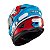 Capacete Texx Fechado Wing Superstar Azul Verm Branc 58 [F016] - Imagem 4