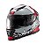 Capacete Texx Fechado Wing Superstar Cinz Verm Branc 58 [F016] - Imagem 6