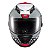 Capacete Texx Fechado Wing Superstar Cinz Verm Branc 58 [F016] - Imagem 2