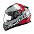 Capacete Texx Fechado Wing Superstar Cinz Verm Branc 60 [F016] - Imagem 3