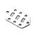 Escudo Controles Guitarra Jaguar Cromado Spirit HEX-62J-CR [F035] - Imagem 1