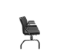 Longarina Soer 3 lugares Preto Estrutura Metal - Imagem 2