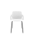 Cadeira Vesper Fixa 4 Pés Branco Estrutura Metal - Imagem 1