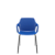 Cadeira Vesper Fixa 4 Pés Azul Estrutura Metal - Imagem 1