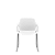 Cadeira Vesper Fixa Trapezoidal Branco - Imagem 1