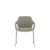 Cadeira Vesper Fixa Cromado Trapezoidal Basalto - Imagem 1