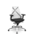 Cadeira Bix X+ Aero Slider Branco e Preto - Imagem 1