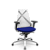 Cadeira Bix X+ Aero Slider Branco e Azul - Imagem 1