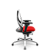 Cadeira Bix X+ Aero Slider Branco e Vermelho - Imagem 2