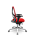 Cadeira Bix X+ Aero Vermelho Slider Base Alumínio - Imagem 2
