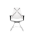 Cadeira Bix Assento Aero Branco Aproximação - Imagem 1