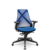 Cadeira Bix X+ Poliester Azul Slider Piramidal - Imagem 1