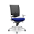 Cadeira Flash Presidente Slider Cinza Aero Azul - Imagem 1