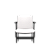 Cadeira Audiplax Esportiva Vinil Branco Base Metal preto - Imagem 1