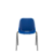 Cadeira Quick Fixa "V" Azul Base Metal Preto - Imagem 1