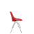Cadeira Quick Fixa "V" Vermelho Base Metal Cromada - Imagem 2