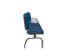 Longarina Premium Diretor Poliéster Azul 3 lugares - Imagem 2