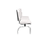 Longarina Premium Diretor Cromado Branco 3 lugares - Imagem 2