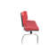 Longarina Premium Diretor Cromado Vermelho 3 lugares - Imagem 3