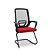 Cadeira Adrix Aprox S Poliester Vermelho - Imagem 1
